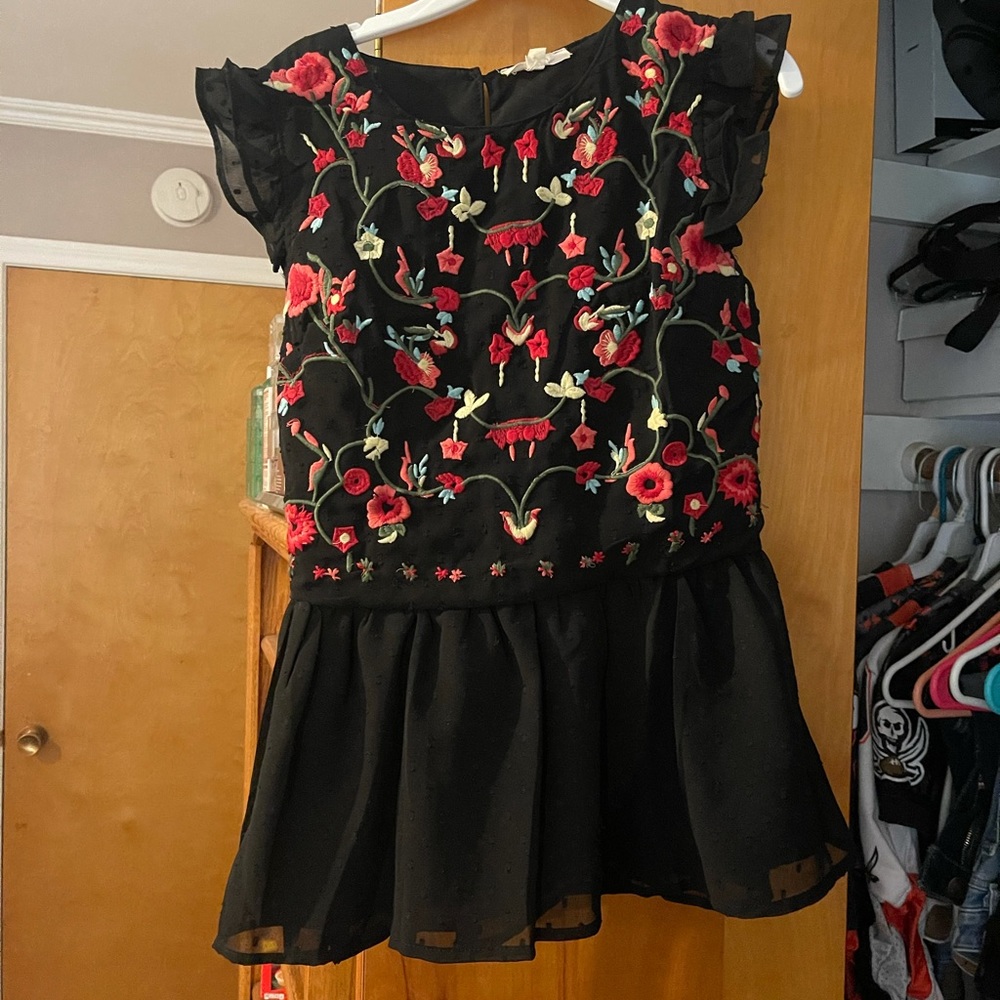 Black Shear Blouse